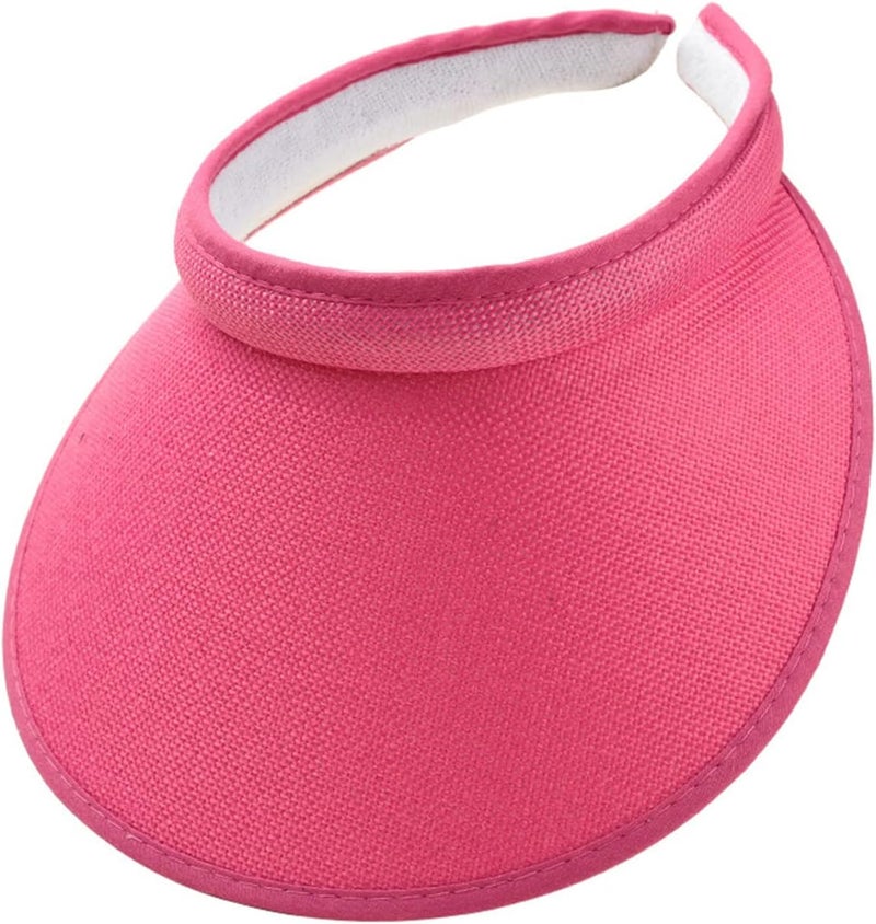 jecvxor Cloth Covered Slip-On Visor for Women, Adjustable Cap Sports Sun Visors for Men - Image 1